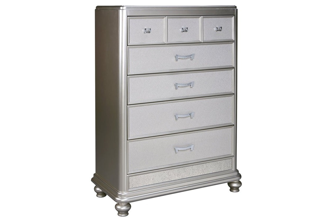 coralayne silver dresser ASHLEY FURNITURE Coralayne Dresser and Mirror B650B7