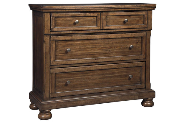 Flynnter Medium Brown Media Chest