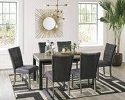 Dontally Gray/Brown Dining Room Set