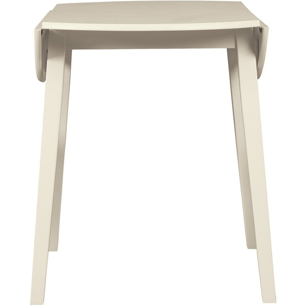 Slannery White Drop Leaf Dining Table