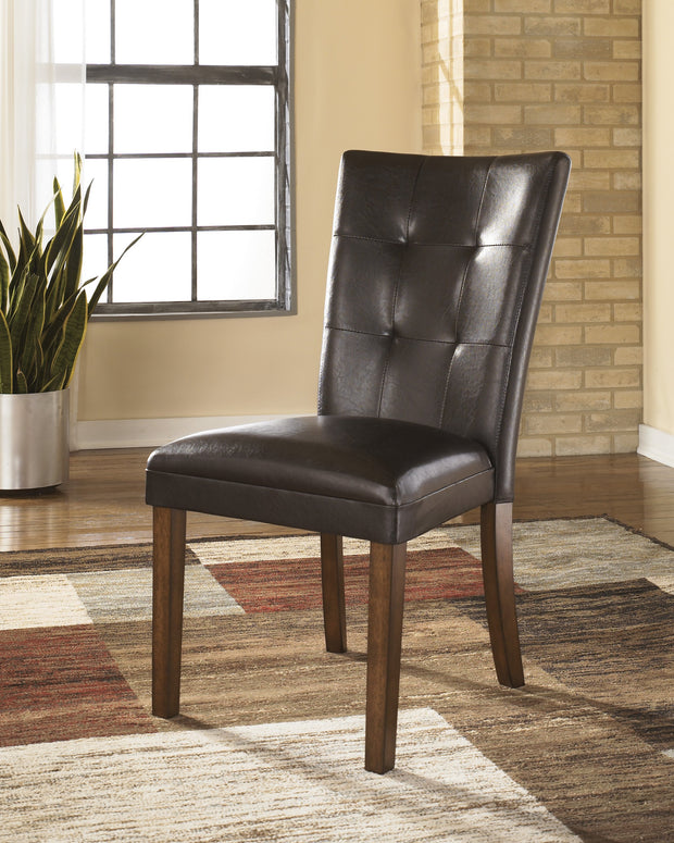 Lacey Medium Brown Side Chair, Set of 2