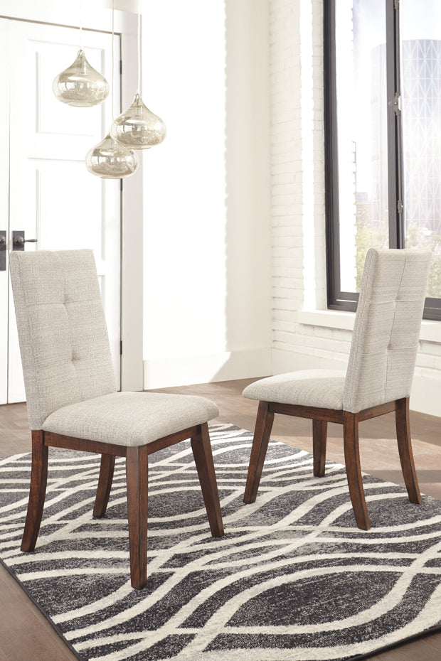 Centiar Brown Upholstered Side Chair, Set of 2