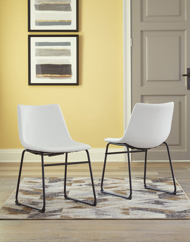 Centiar White Side Chair, Set of 2