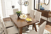 Centiar Brown Rectangular Dining Room Set