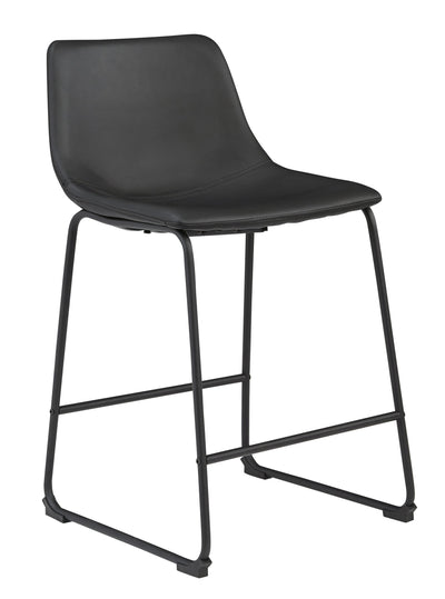Centiar Black Counter Height Chair, Set of 2
