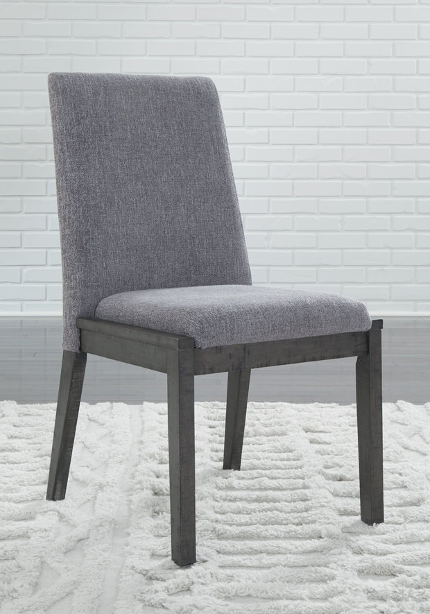 Besteneer Dark Gray Side Chair, Set of 2