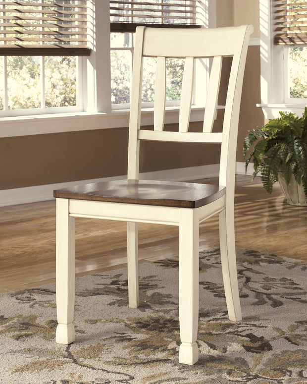 Whitesburg Brown/Cottage White Side Chair, Set of 2