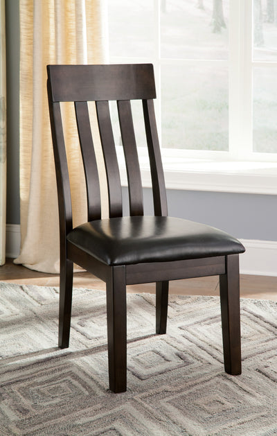 Haddigan Dark Brown Side Chair, Set of 2