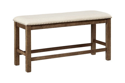 Moriville Beige Counter Height Dining Bench