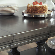 [SPECIAL] Audberry Dark Gray/Tan Counter Height Set | D637