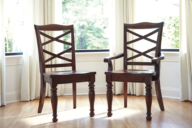Porter Rustic Brown Side Chair, Set of 2