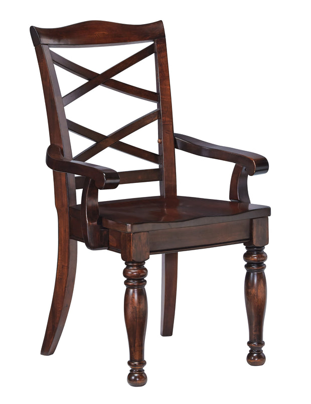 Porter Brown Arm Chair, Set of 2