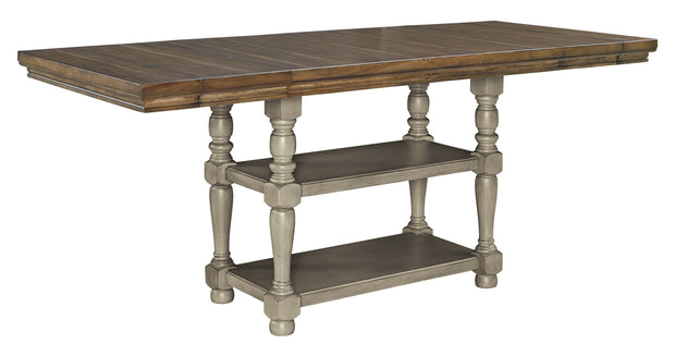 Lettner Gray/Brown Counter Height Table