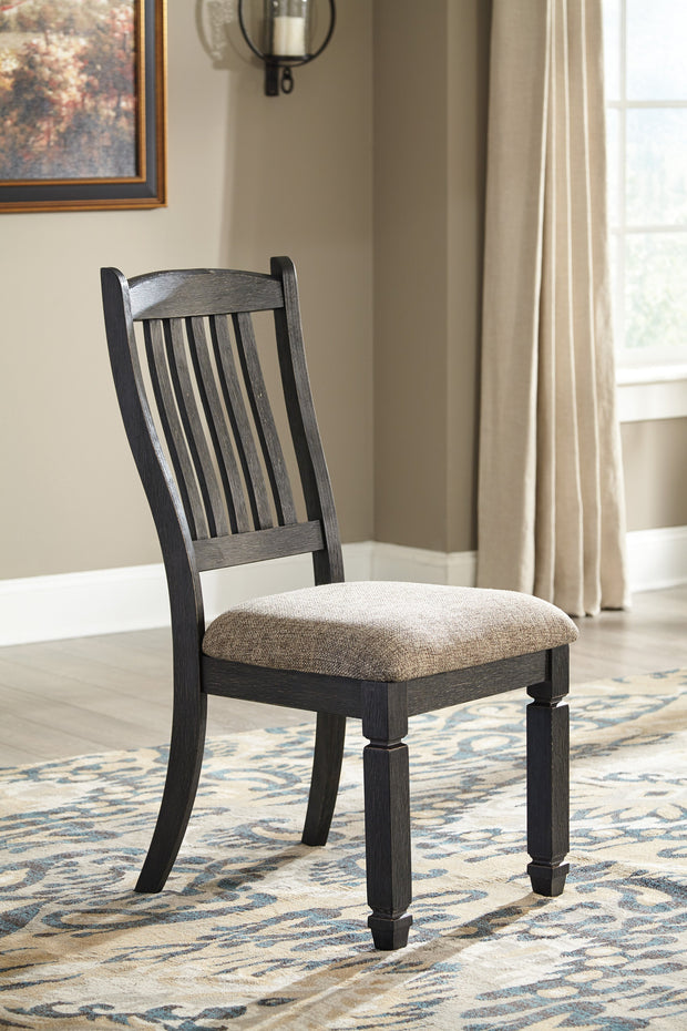 Tyler Creek Black/Grayish Brown Side Chair, Set of 2
