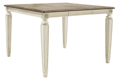 Realyn Chipped White Counter Height Table