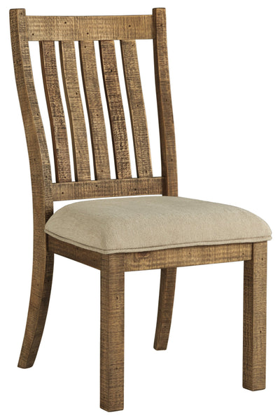 Grindleburg Light Brown Side Chair, Set of 2