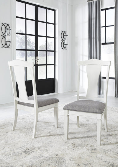 Nashbryn Gray/White Side Chair, Set of 2