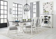 Nashbryn Gray/White Dining Room Set