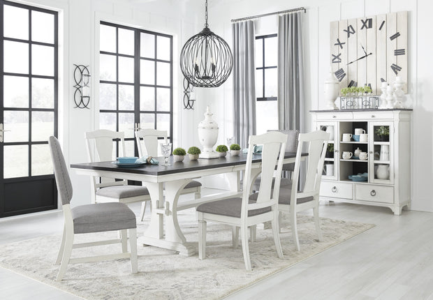 Nashbryn Gray/White Dining Room Set