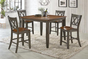 Marco Gray/Brown Counter Height Set ***