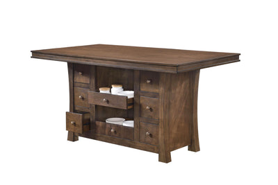 Leona Brown Counter Height Table