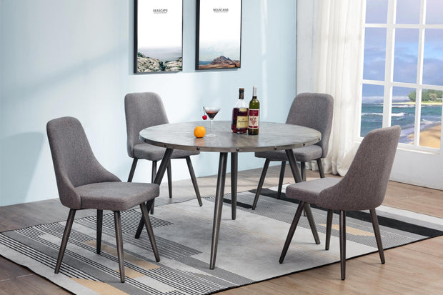 Ramsey Gray Round Dining Table