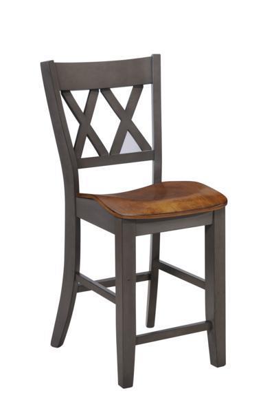Marco Gray/Brown Counter Height Chair, Set of 2 ***