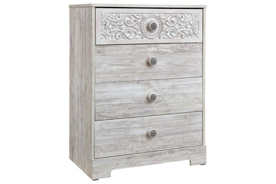Paxberry White Aged Pine Chest of Drawers