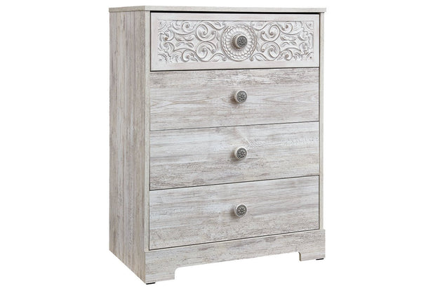 Paxberry White Aged Pine Chest of Drawers