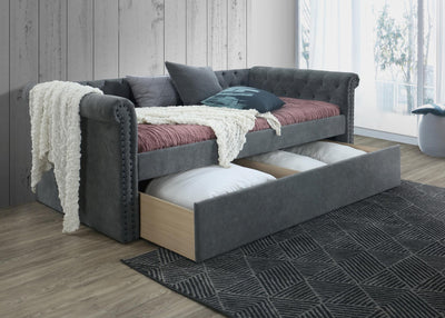 Jayce Gray Twin Daybed with Storage