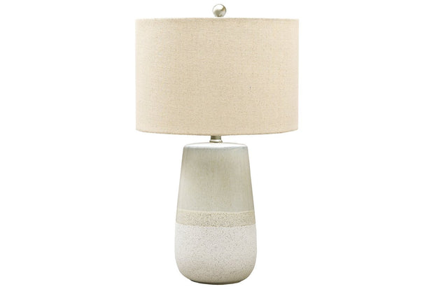 Shavon Beige/White Table Lamp