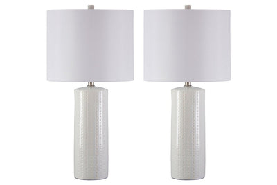 Steuben White Table Lamp (Set of 2)