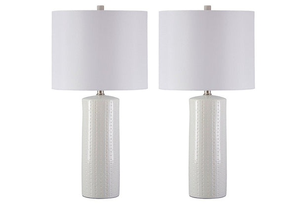 Steuben White Table Lamp (Set of 2)