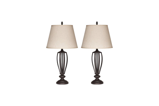 Mildred Bronze Finish Table Lamp (Set of 2)