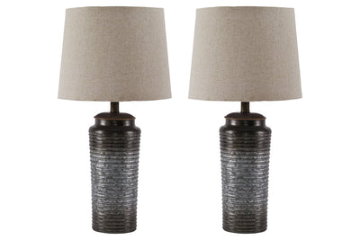 Norbert Gray Table Lamp (Set of 2)