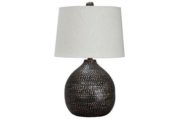 Maire Black/Gold Finish Table Lamp