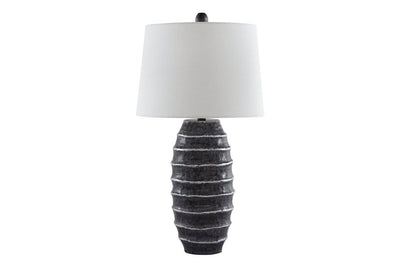 Billow Antique Silver Finish Table Lamp