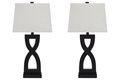 Amasai Black Table Lamp (Set of 2)
