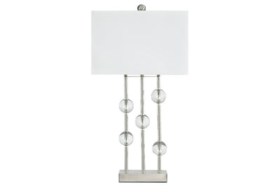 Jaala Clear/Silver Finish Table Lamp