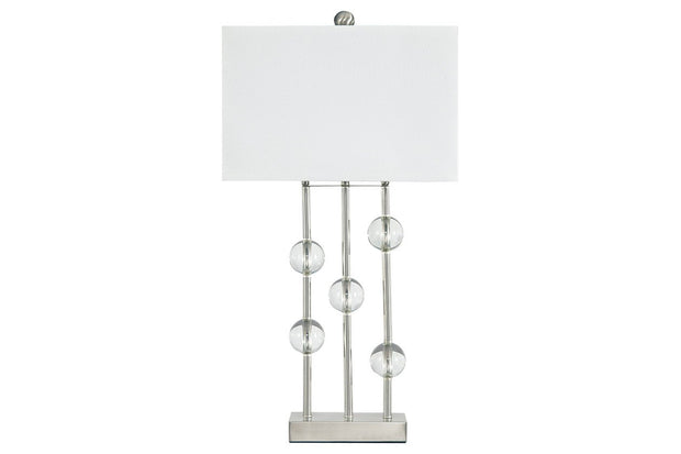 Jaala Clear/Silver Finish Table Lamp