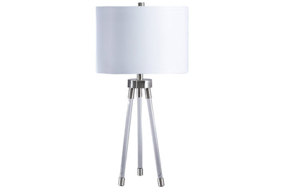 Idalia Clear/Silver Finish Table Lamp