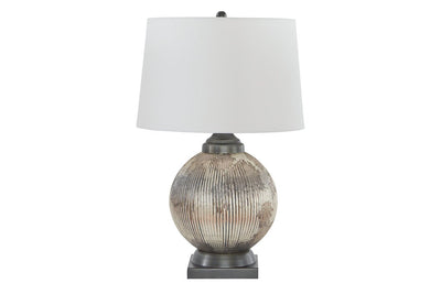 Cailan Silver/Bronze Finish Table Lamp