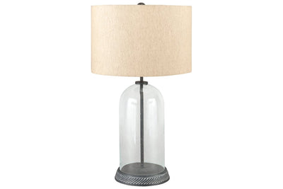 Manelin Clear/Gray Table Lamp