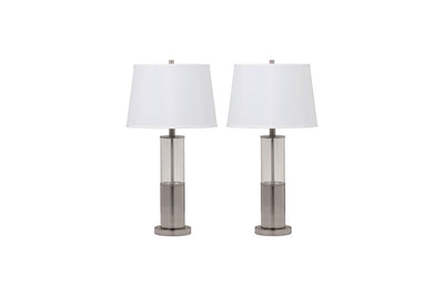 Norma Silver Finish Table Lamp (Set of 2)