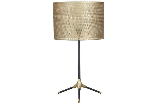 Mance Gray/Brass Finish Table Lamp
