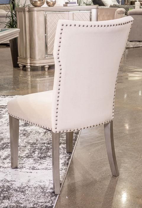 Chevanna Cream Upholstered Side Chair Set of 2