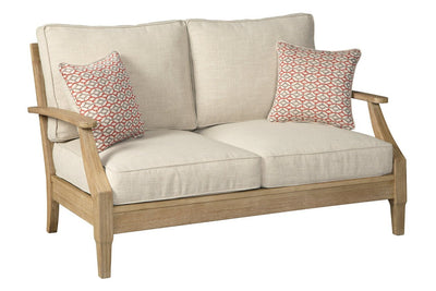 Clare View Beige Loveseat with Cushion