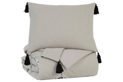Jawanza Gray 3-Piece King Comforter Set