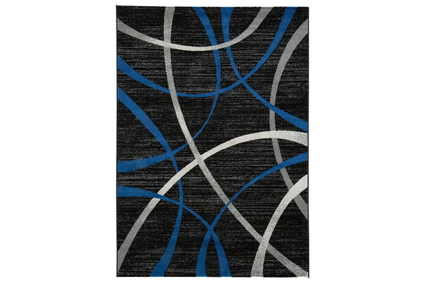 Jenue Black/Gray/Blue 8' x 10' Rug