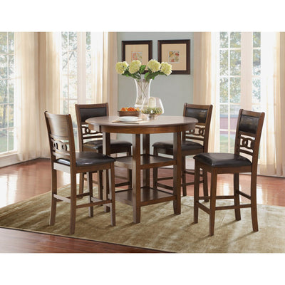 Adore Brown 5-Piece Counter Height Set